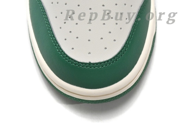 Top Version Nike Dunk Low White Green Lottery DR9654-100 - 图片 6