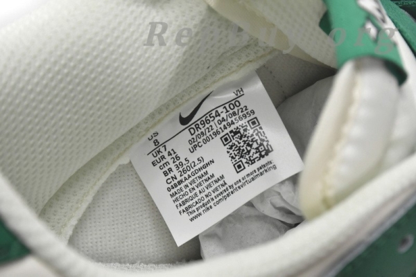 Top Version Nike Dunk Low White Green Lottery DR9654-100 - 图片 10