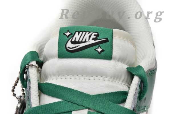 Top Version Nike Dunk Low White Green Lottery DR9654-100 - 图片 7