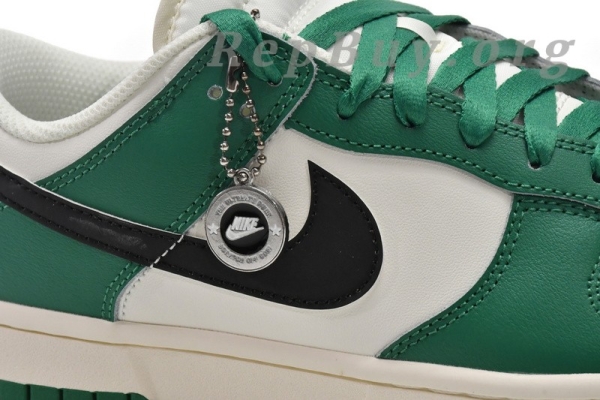 Top Version Nike Dunk Low White Green Lottery DR9654-100 - 图片 9