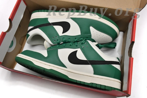 Top Version Nike Dunk Low White Green Lottery DR9654-100 - 图片 16