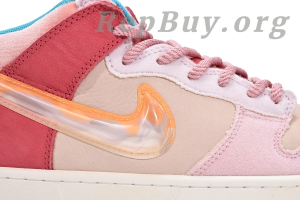 Top Version Nike Dunk Mid Social Status Free Lunch Strawberry Milk DJ1173-600 - 图片 13