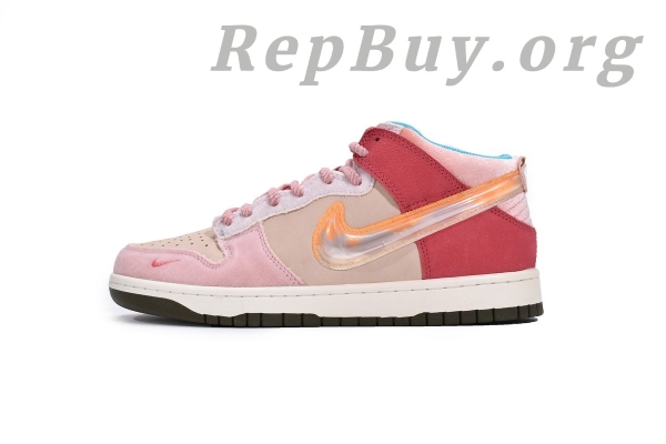 Top Version Nike Dunk Mid Social Status Free Lunch Strawberry Milk DJ1173-600
