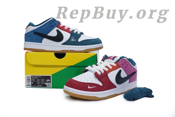 Top Version Nike Dunk SB Low Pro QS Parra (Friends & Family) (2021) DH7695-100 - 图片 17
