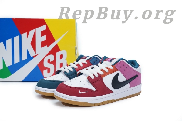 Top Version Nike Dunk SB Low Pro QS Parra (Friends & Family) (2021) DH7695-100 - 图片 18