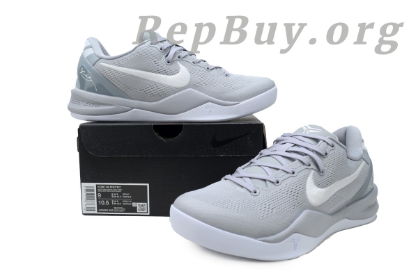 Nike Kobe 8 Protro Wolf Grey HF9550-002, high quality replica Kobe 8, best copy Nike Kobe 8, perfect knockoff Kobe shoes, premium reproduction Kobe Protro, 1:1 replicated Kobe 8 Wolf Grey, top tier fake Nike basketball shoes, exact copy HF9550-002