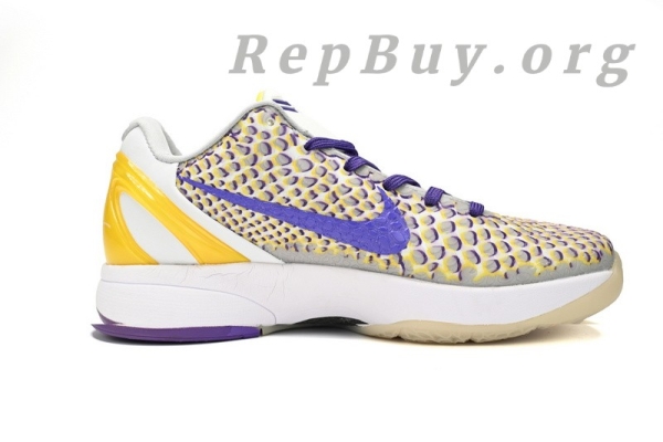 Nike Kobe VI White Purple Yellow CW2190-105 - Image 3