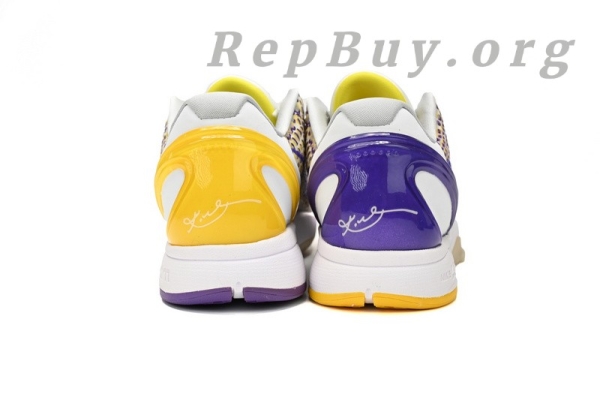 Nike Kobe VI White Purple Yellow CW2190-105 - Image 4