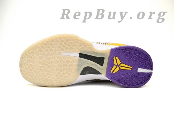 Nike Kobe VI White Purple Yellow CW2190-105 - Image 5