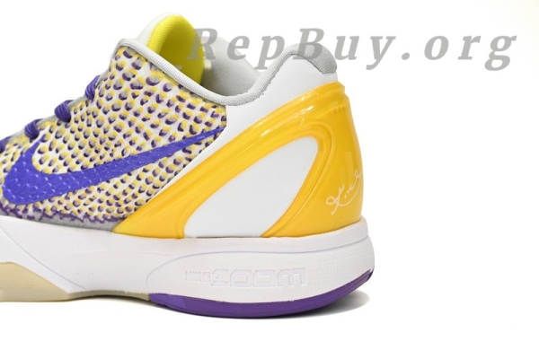 Nike Kobe VI White Purple Yellow CW2190-105 - Image 6