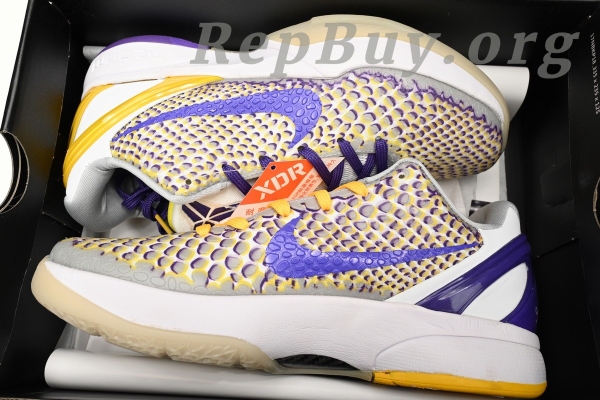 Nike Kobe VI White Purple Yellow CW2190-105 - Image 15