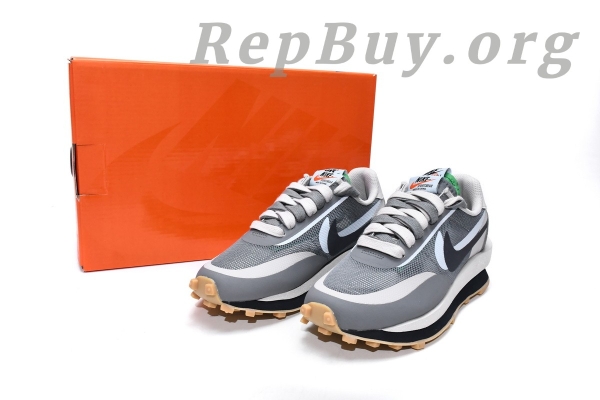 Top Version Nike LD Waffle sacai CLOT Kiss of Death 2 Cool Grey DH3114-001 - Image 19