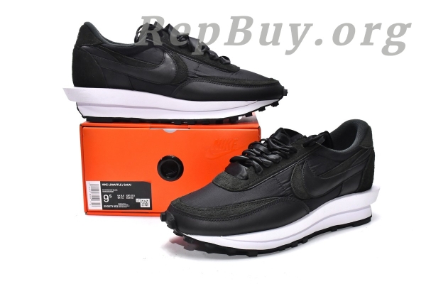 Top Version Nike LD Waffle sacai Black Nylon BV0073-002 - 图片 20