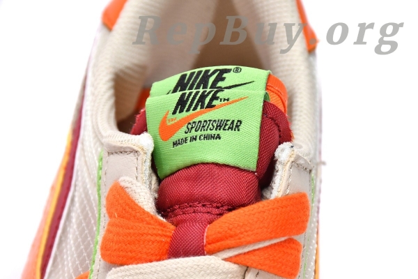 Top Version Nike LD Waffle sacai CLOT Kiss of Death Net Orange Blaze DH1347-100 - Image 15