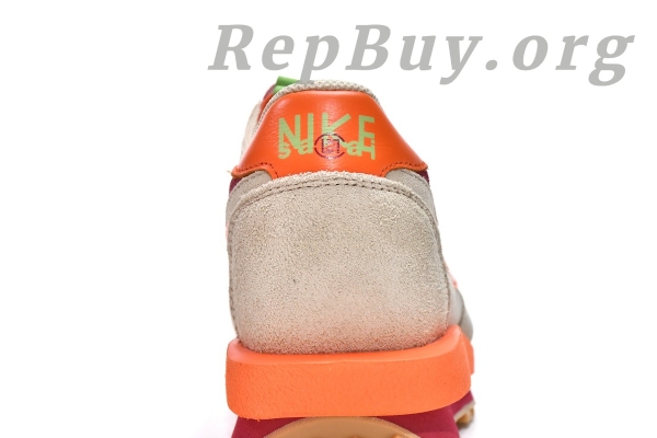 Top Version Nike LD Waffle sacai CLOT Kiss of Death Net Orange Blaze DH1347-100 - Image 11