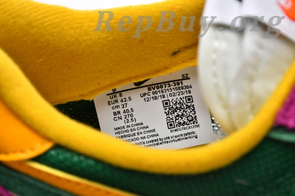 Top Version Nike LD Waffle sacai Pine Green BV0073-301 - 图片 10