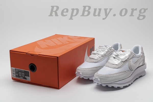 Top Version Nike LD Waffle sacai White Nylon BV0073-101 - 图片 23