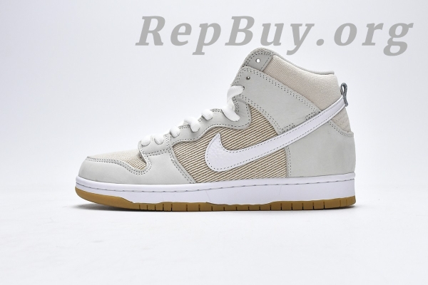 Top Version Nike SB Dunk High Pro ISO Orange Label Unbleached Natural DA9626-100 - Image 2
