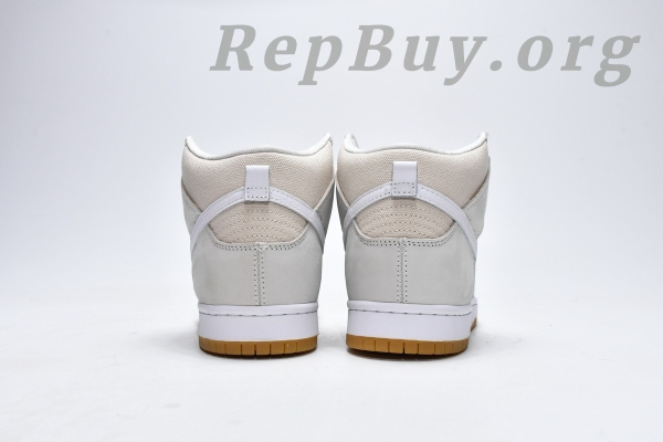Top Version Nike SB Dunk High Pro ISO Orange Label Unbleached Natural DA9626-100 - Image 6