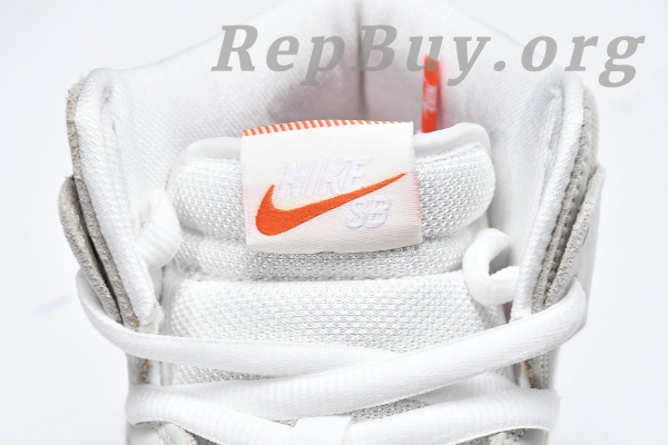Top Version Nike SB Dunk High Pro ISO Orange Label Unbleached Natural DA9626-100 - Image 11