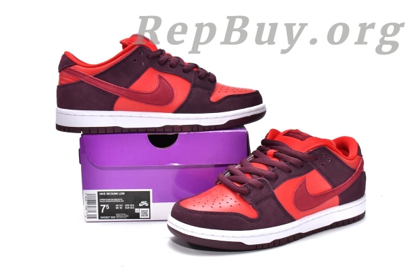 Top Version Nike SB Dunk Low Cherry DM0807-600 - 图片 20