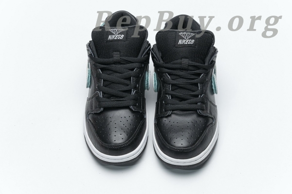 Top Version Nike SB Dunk Low Diamond Supply Co Black Diamond BV1310-001 - 图片 8