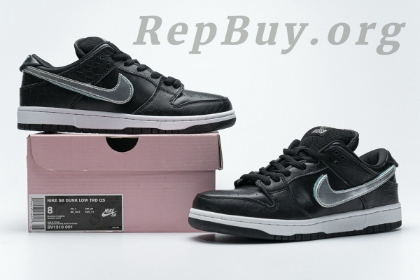 Top Version Nike SB Dunk Low Diamond Supply Co Black Diamond BV1310-001 - 图片 19