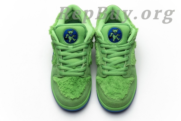 Top Version Nike SB Dunk Low Grateful Dead Bears Green CJ5378-300 - 图片 6