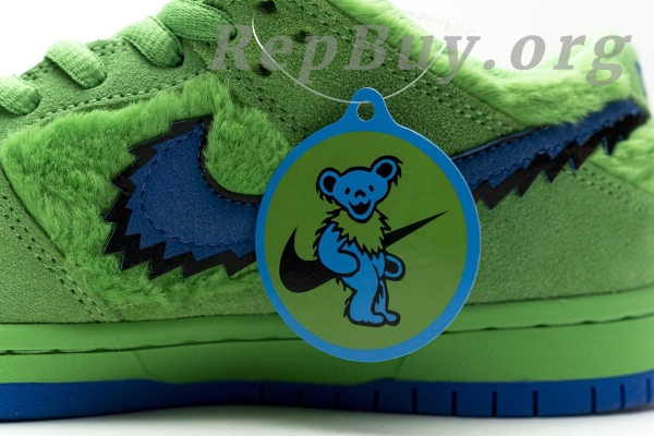 Top Version Nike SB Dunk Low Grateful Dead Bears Green CJ5378-300 - 图片 22