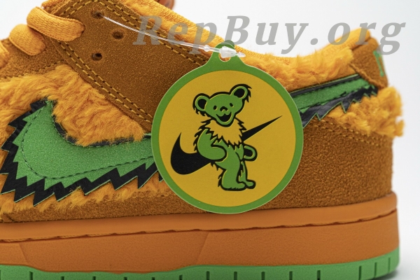 Top Version Nike SB Dunk Low Grateful Dead Bears Orange CJ5378-800 - 图片 23