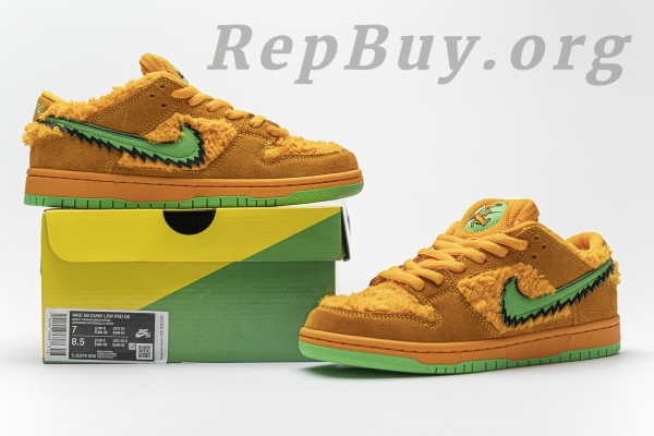 Top Version Nike SB Dunk Low Grateful Dead Bears Orange CJ5378-800 - 图片 26
