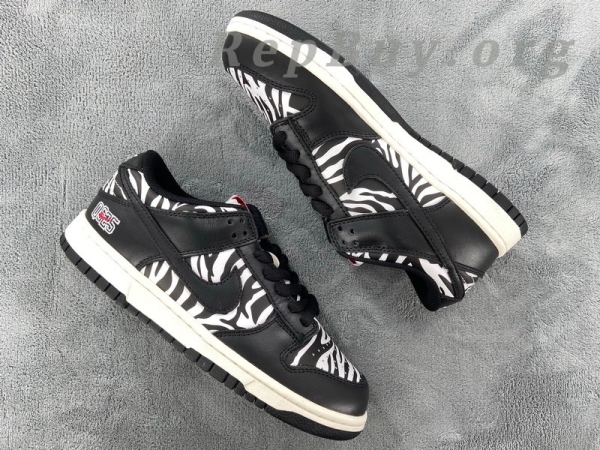 Top Version Nike SB Dunk Low OG QSQuartersnacks Zebra DM3510-001 - 图片 6
