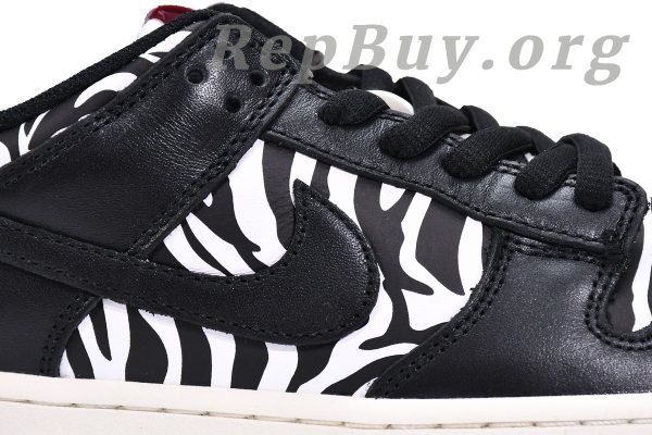 Top Version Nike SB Dunk Low OG QSQuartersnacks Zebra DM3510-001 - 图片 15
