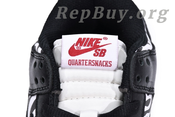 Top Version Nike SB Dunk Low OG QSQuartersnacks Zebra DM3510-001 - 图片 18
