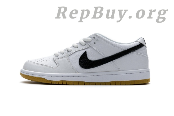 Top Version Nike SB Dunk Low Orange Label White Black CD2563-100 - 图片 2