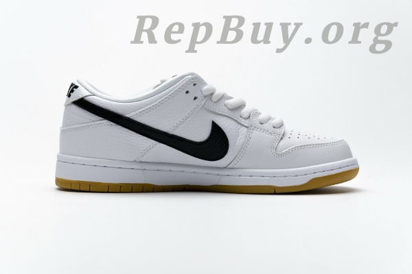 Top Version Nike SB Dunk Low Orange Label White Black CD2563-100 - 图片 3