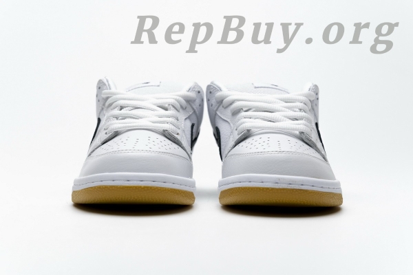 Top Version Nike SB Dunk Low Orange Label White Black CD2563-100 - 图片 8