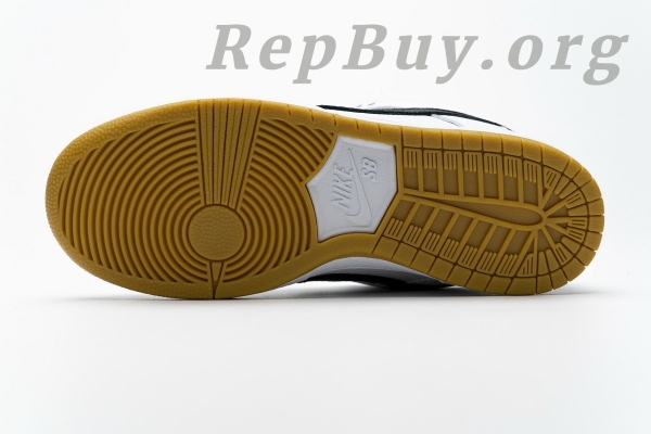 Top Version Nike SB Dunk Low Orange Label White Black CD2563-100 - 图片 9