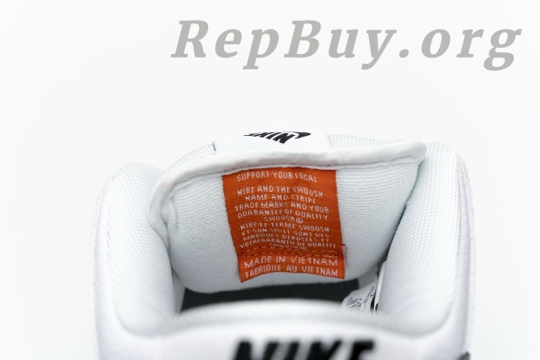 Top Version Nike SB Dunk Low Orange Label White Black CD2563-100 - 图片 13
