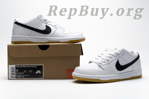 Top Version Nike SB Dunk Low Orange Label White Black CD2563-100 - 图片 25