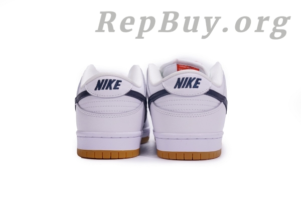 Top Version Nike SB Dunk Low Orange Label White Navy CZ2249-100 - 图片 4