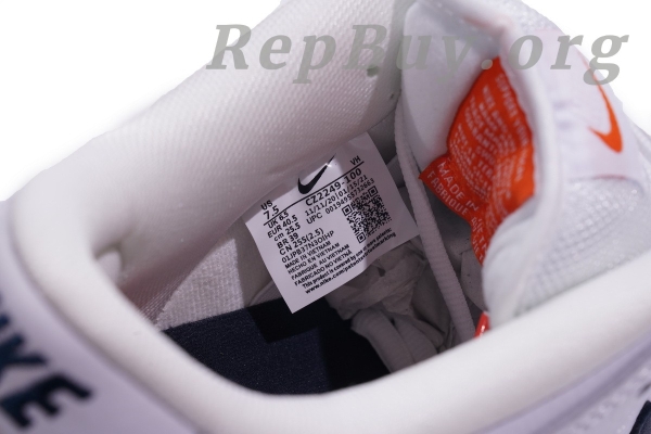 Top Version Nike SB Dunk Low Orange Label White Navy CZ2249-100 - 图片 5