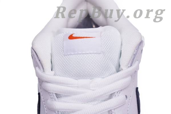 Top Version Nike SB Dunk Low Orange Label White Navy CZ2249-100 - 图片 13