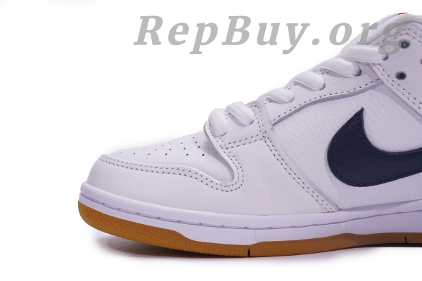 Top Version Nike SB Dunk Low Orange Label White Navy CZ2249-100 - 图片 7