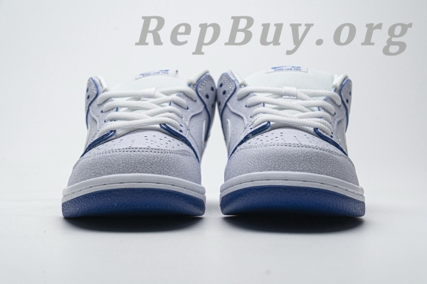 Top Version Nike SB Dunk Low Premium White Game Royal CJ6884-100 - 图片 6