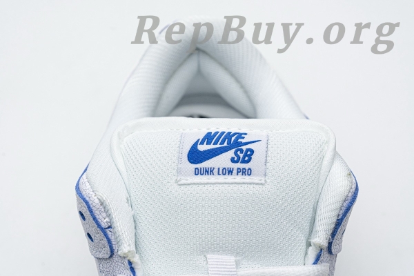 Top Version Nike SB Dunk Low Premium White Game Royal CJ6884-100 - 图片 14