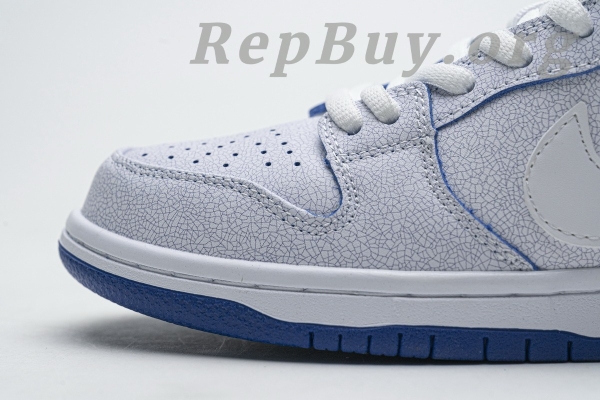 Top Version Nike SB Dunk Low Premium White Game Royal CJ6884-100 - 图片 17