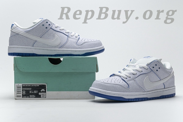 Top Version Nike SB Dunk Low Premium White Game Royal CJ6884-100 - 图片 22