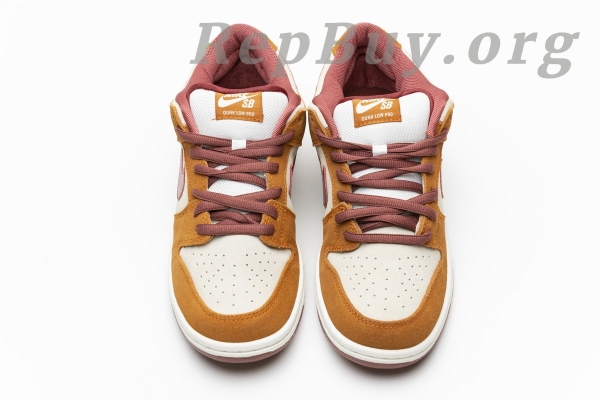 Top Version Nike SB Dunk Low Pro Dark Russet Cedar BQ6817-202 - 图片 6
