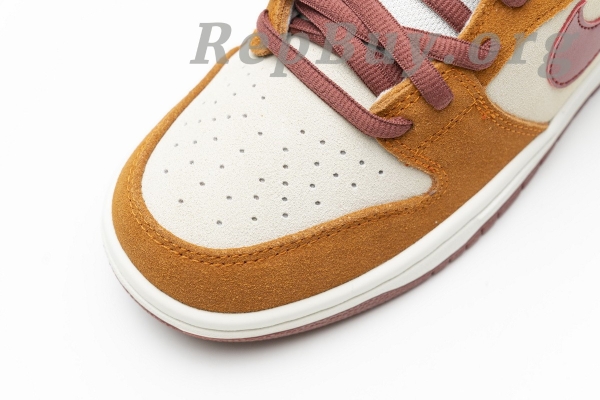 Top Version Nike SB Dunk Low Pro Dark Russet Cedar BQ6817-202 - 图片 11